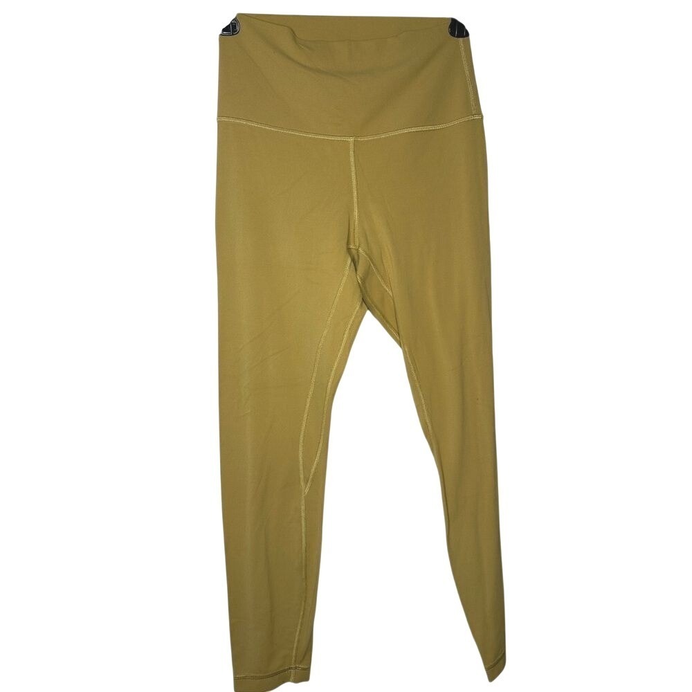 Lululemon Align High Rise Pant 25 Mustard Yellow Gold‎ Nulu - Picture 3 of 5